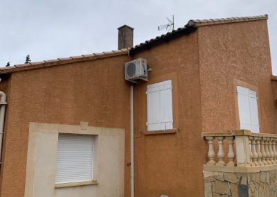 Façade rénovée à Nimes