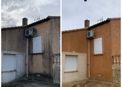 traitement de façade avant après à Nimes